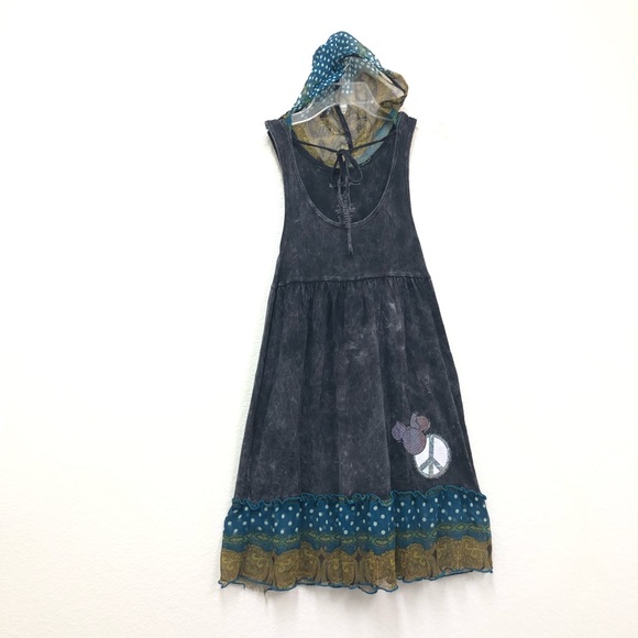 Disney Dresses & Skirts - 🎁 Walt Disney World Hooded Mickey Peace Dress